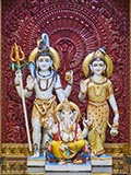 Bhagwan Shri Shankar, Shri Parvatiji and Shri Ganeshji